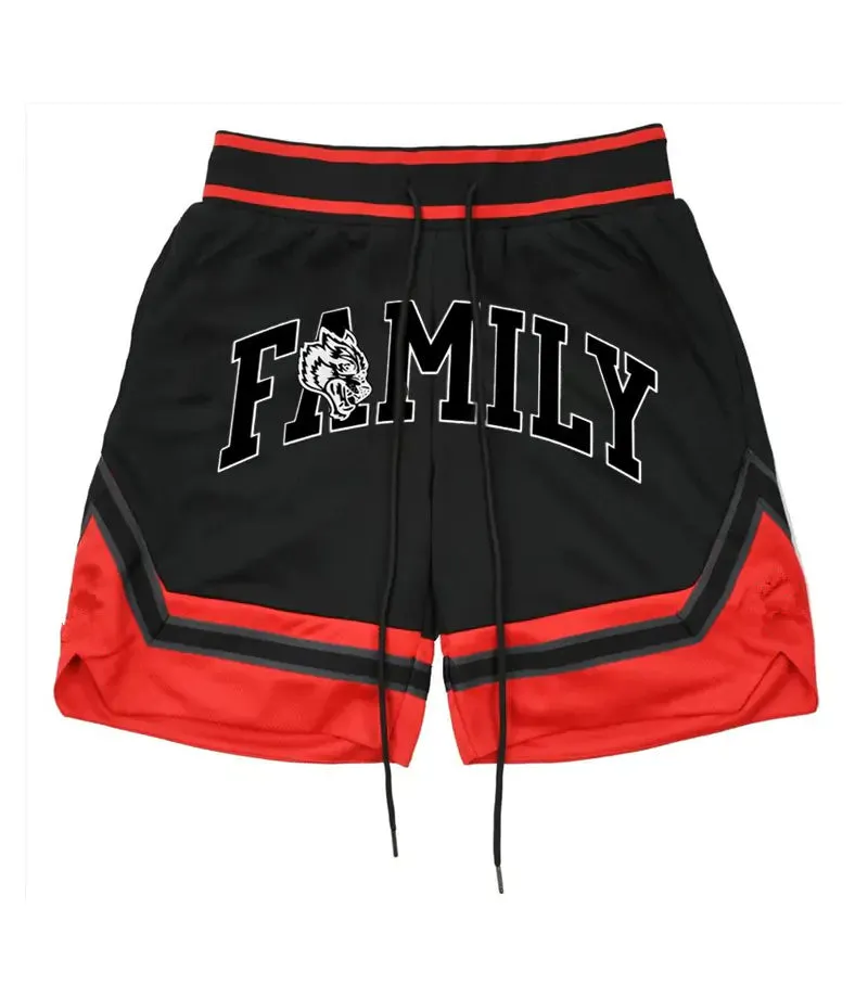 Men's Quick-Dry Stretch Athletic Basketball Shorts