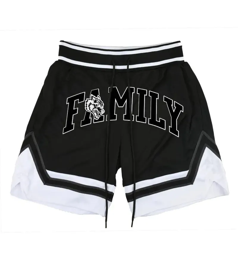 Men's Quick-Dry Stretch Athletic Basketball Shorts