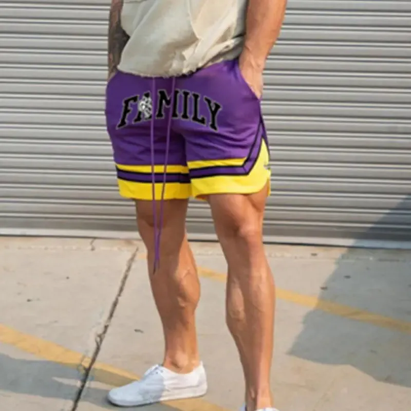 Men's Quick-Dry Stretch Athletic Basketball Shorts
