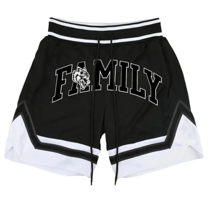 Men's Quick-Dry Stretch Athletic Basketball Shorts