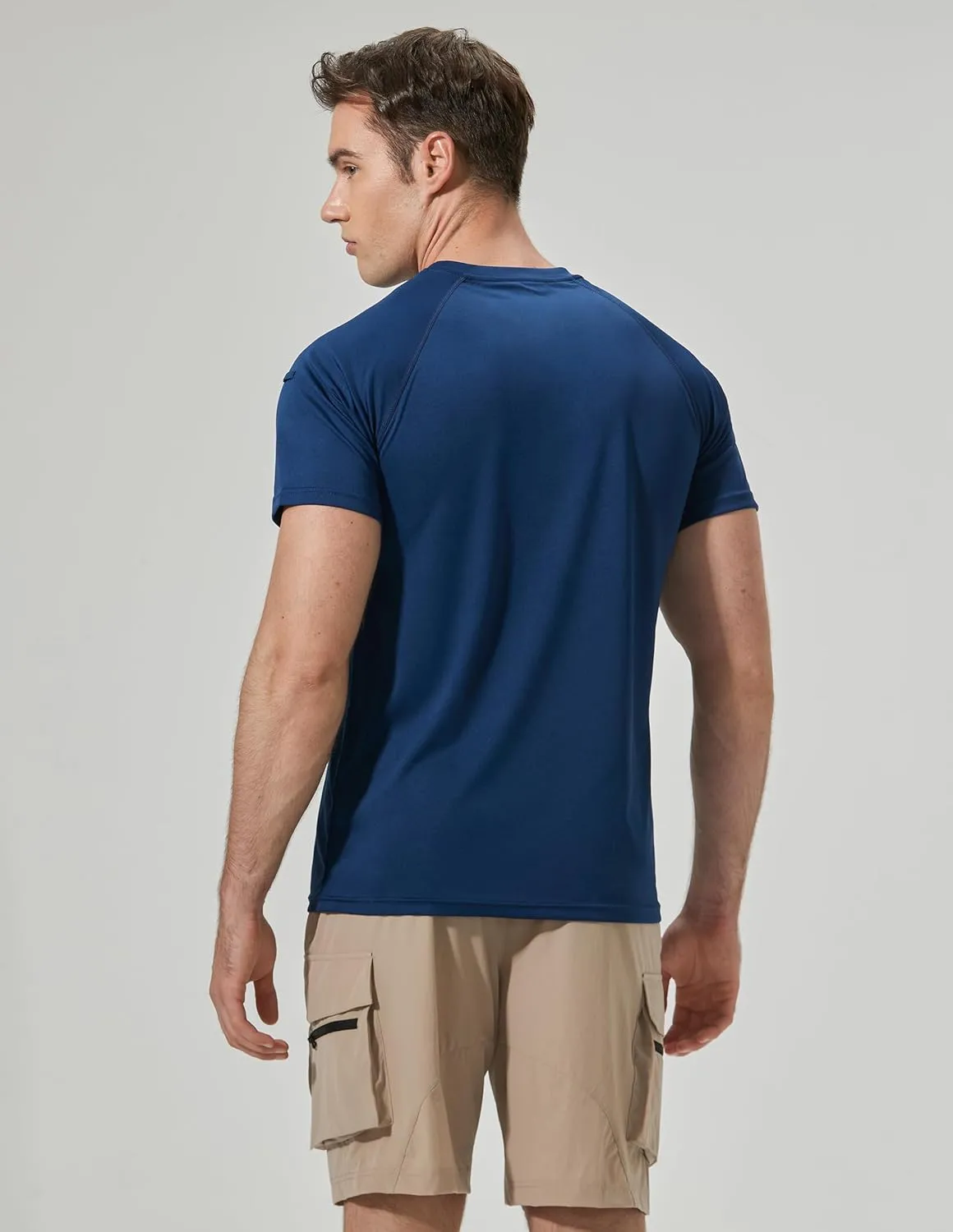 Men's Rash Guard Swim Shirts Short Sleeve UV Sun Protection Quick Dry UPF 50  SPF Fishing Beach Water Shirt