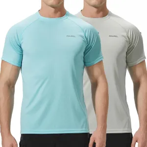 Men's Rash Guard Swim Shirts Short Sleeve UV Sun Protection Quick Dry UPF 50  SPF Fishing Beach Water Shirt