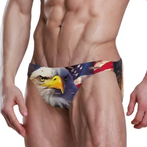 Men's Sexy Bikini Swimsuit Swimwear Quick Dry Print Briefs