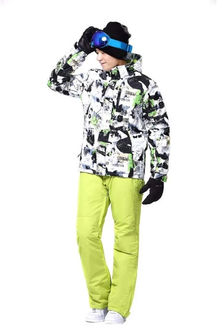 Men's Ski Jacket Waterproof Mountain Snowboarding Jackets Warm Snow Coat Winter Raincoat Windbreaker