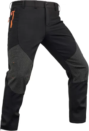 Mens Snow Pants Waterproof, Insulated Fleece Winter Hiking Skiing Pants for Men- Adjustable Waist, Bottom Zipper