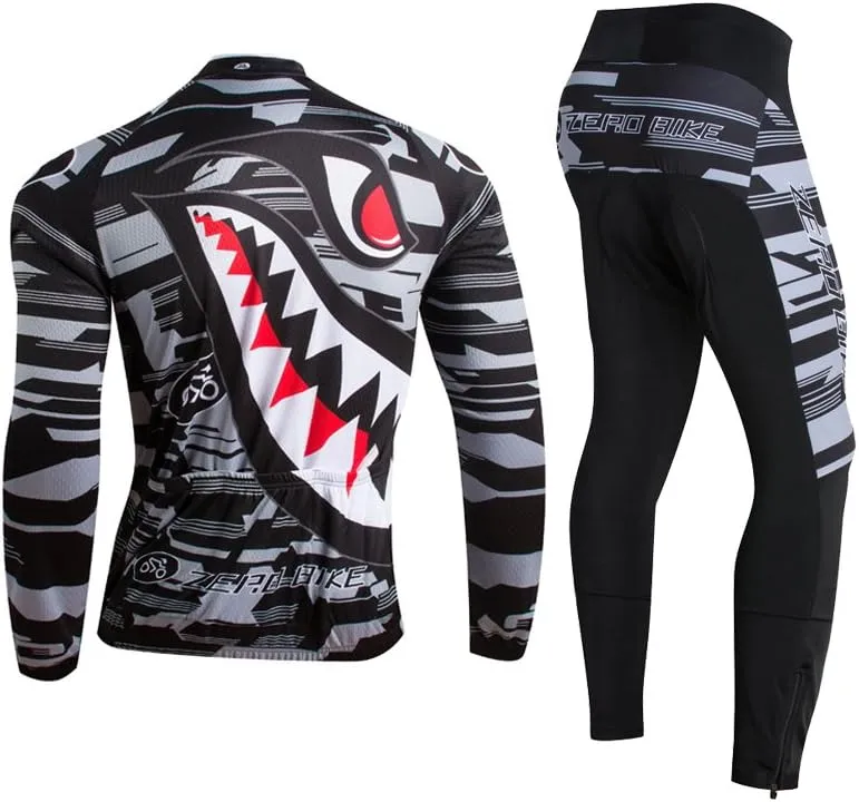Men's Soft Long Sleeve Breathable Bicycle Cycling Jersey Polyester Clothing Outdoor Sports Fall Autumn