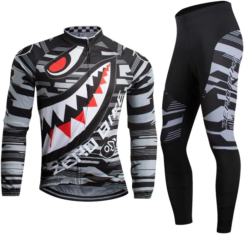 Men's Soft Long Sleeve Breathable Bicycle Cycling Jersey Polyester Clothing Outdoor Sports Fall Autumn