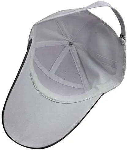 Men's Spring Summer Cotton Canvas Long Brim Peaked Running Sun Baseball Cap Hat
