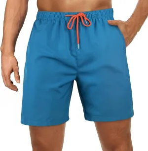 Mens Swim Trunks 7" Quick Dry Swim Shorts Swimsuit Swimming Trunks Swimwear with Pockets