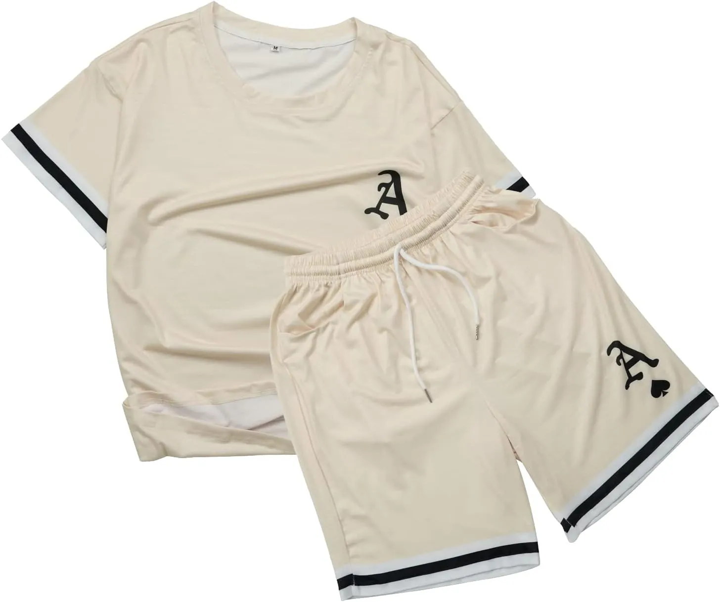 Mens Tracksuit 2 Piece Outfits Casual Summer Sport Set