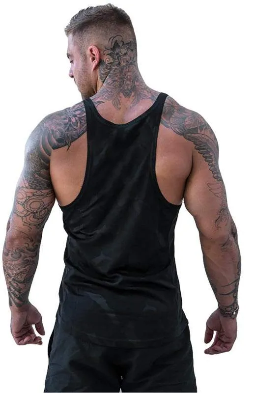 Men's Ultra-Light Camouflage Sleeveless Training Tank - Quick-Dry Comfort for Active Lifestyles