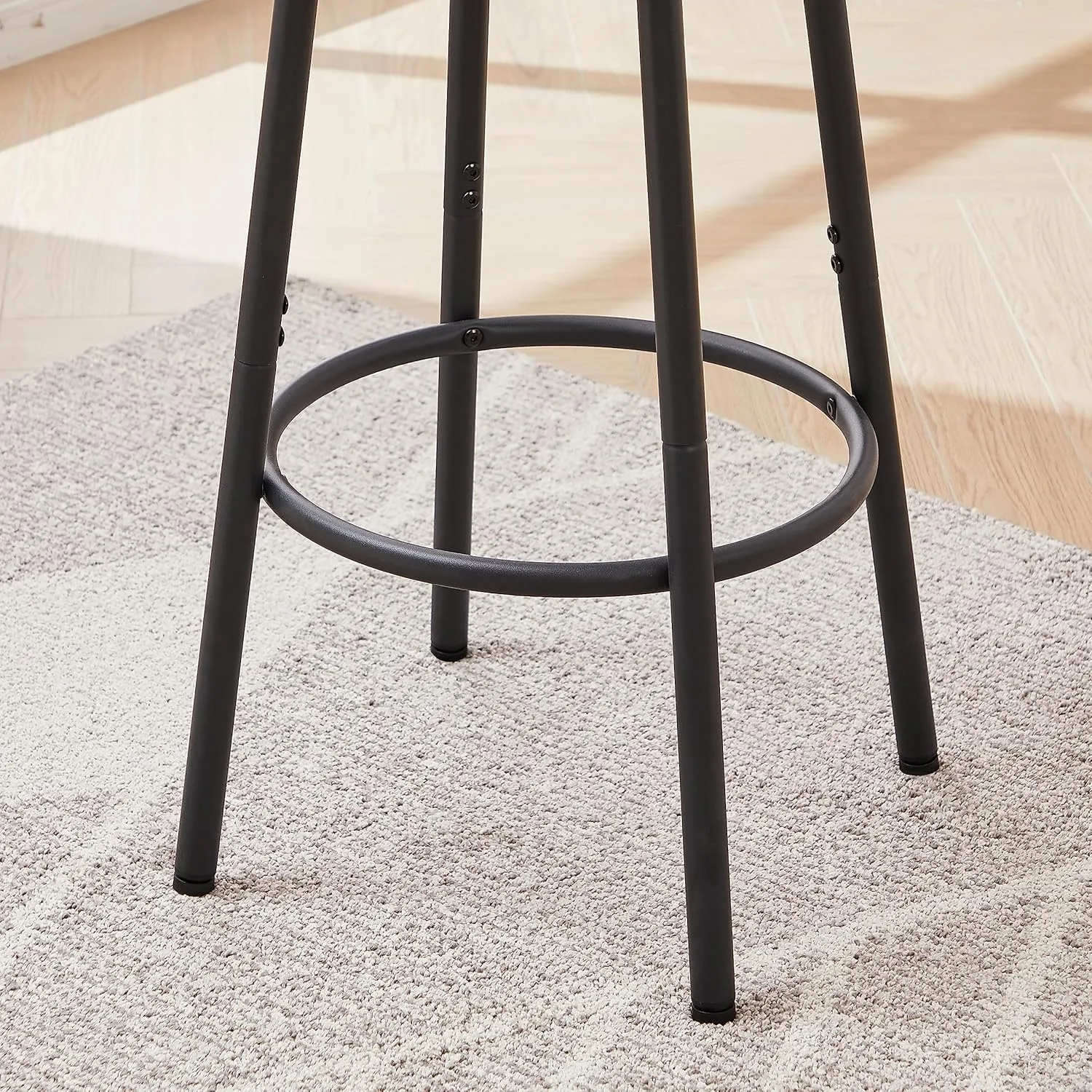 Merax 3 Piece Pub Table Set with Stools for Small Space Industrial Kitchen Bar Table Set for 2