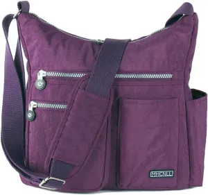 MHCNLL Crossbody Bag with Anti Theft RFID Pocket - Women Lightweight Water-Resistant Purse