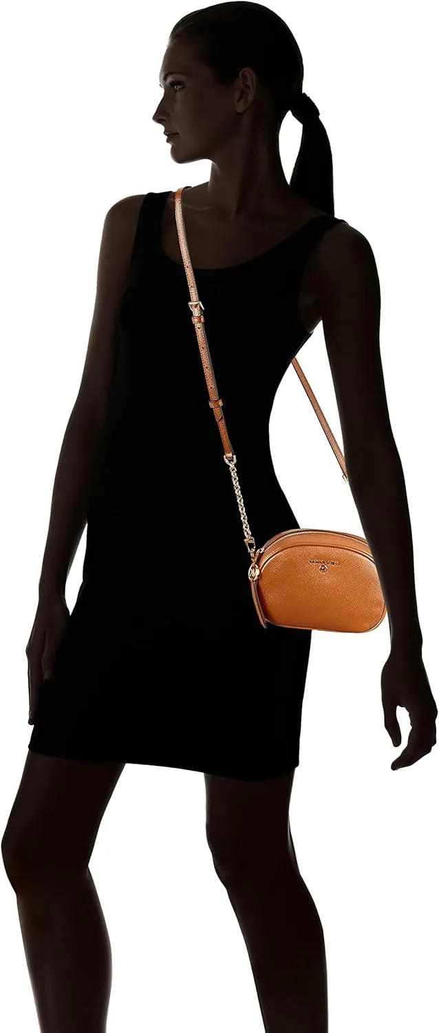 Michael Kors Jet Set Charm Small Oval Camera Crossbody Bag