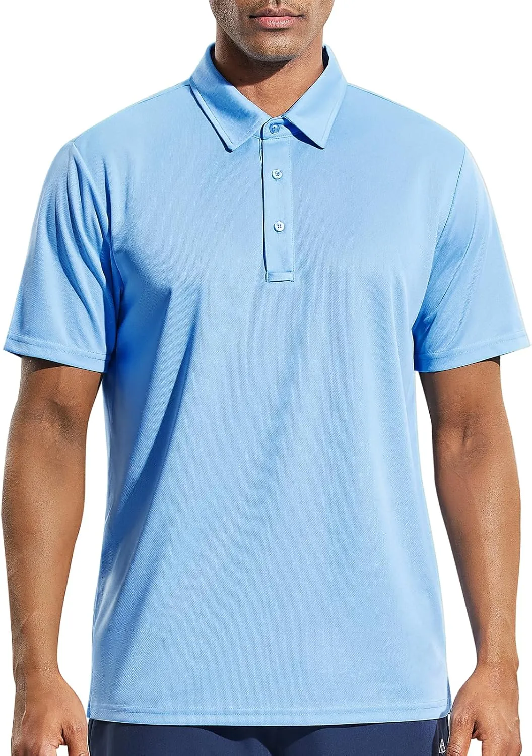 MIER Men's Quick Dry Polo Shirts Polyester Casual Collared Tennis Shirts, Moisture-Wicking, Short Sleeve