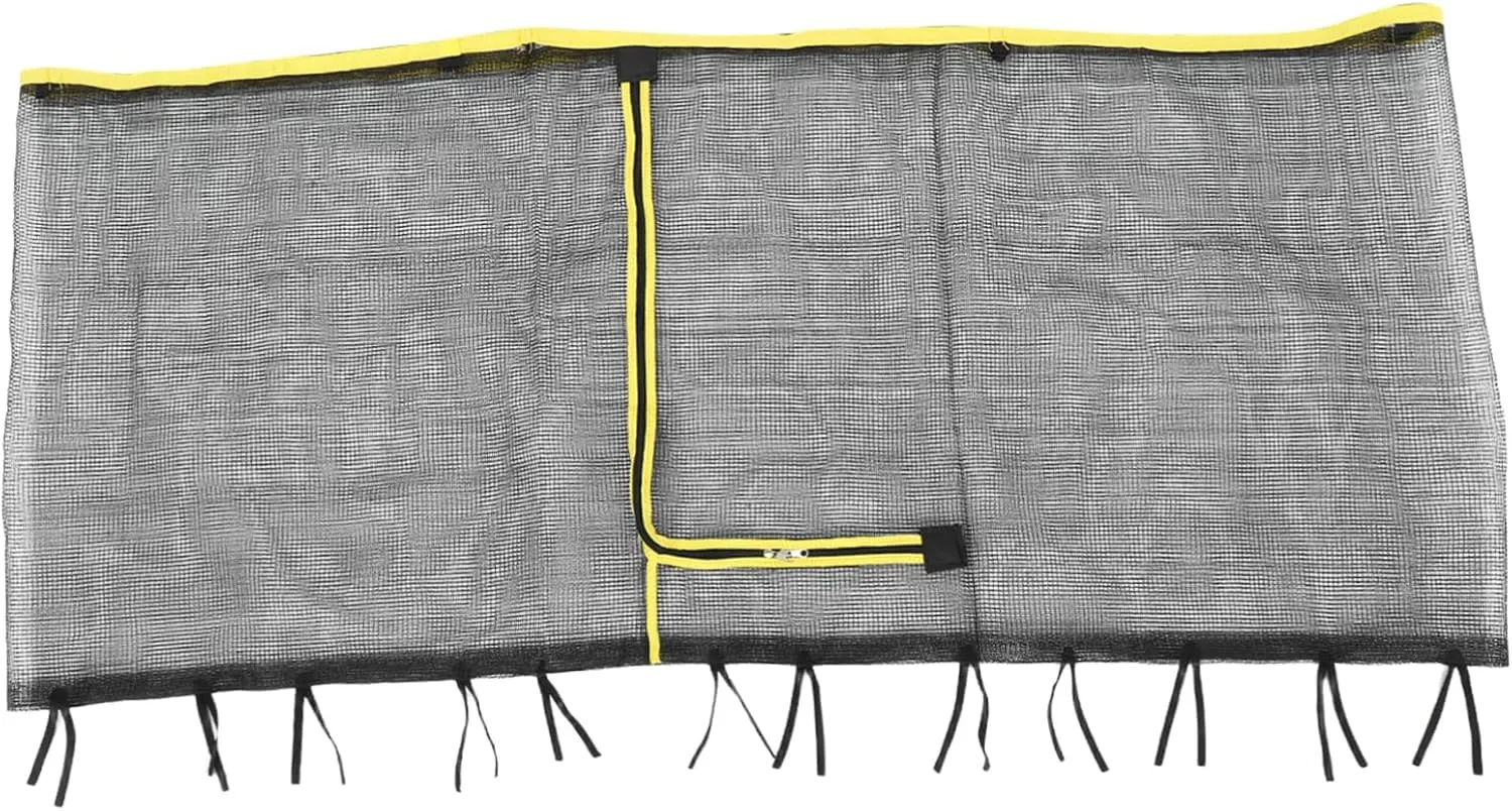 Milisten Trampoline Replacement Safety Enclosure Net Nylon Mesh Fits Pole Round Frame Trampolines Weather-Resistant Quick Setup for Enhanced Safety and Versatile Use