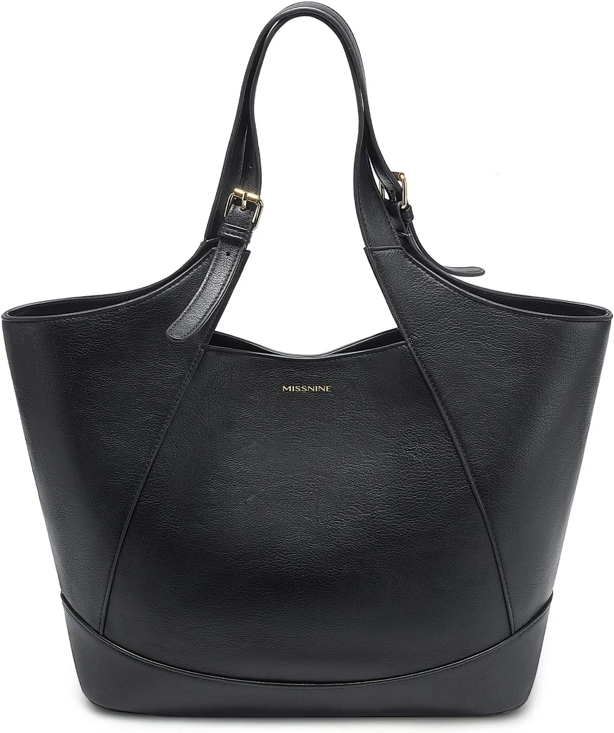 Missnine Large Tote Bag for Women Work, Vegan Leather Purses for Women, Ladies Travel Hobo Handbag with Adjustable Top-handle