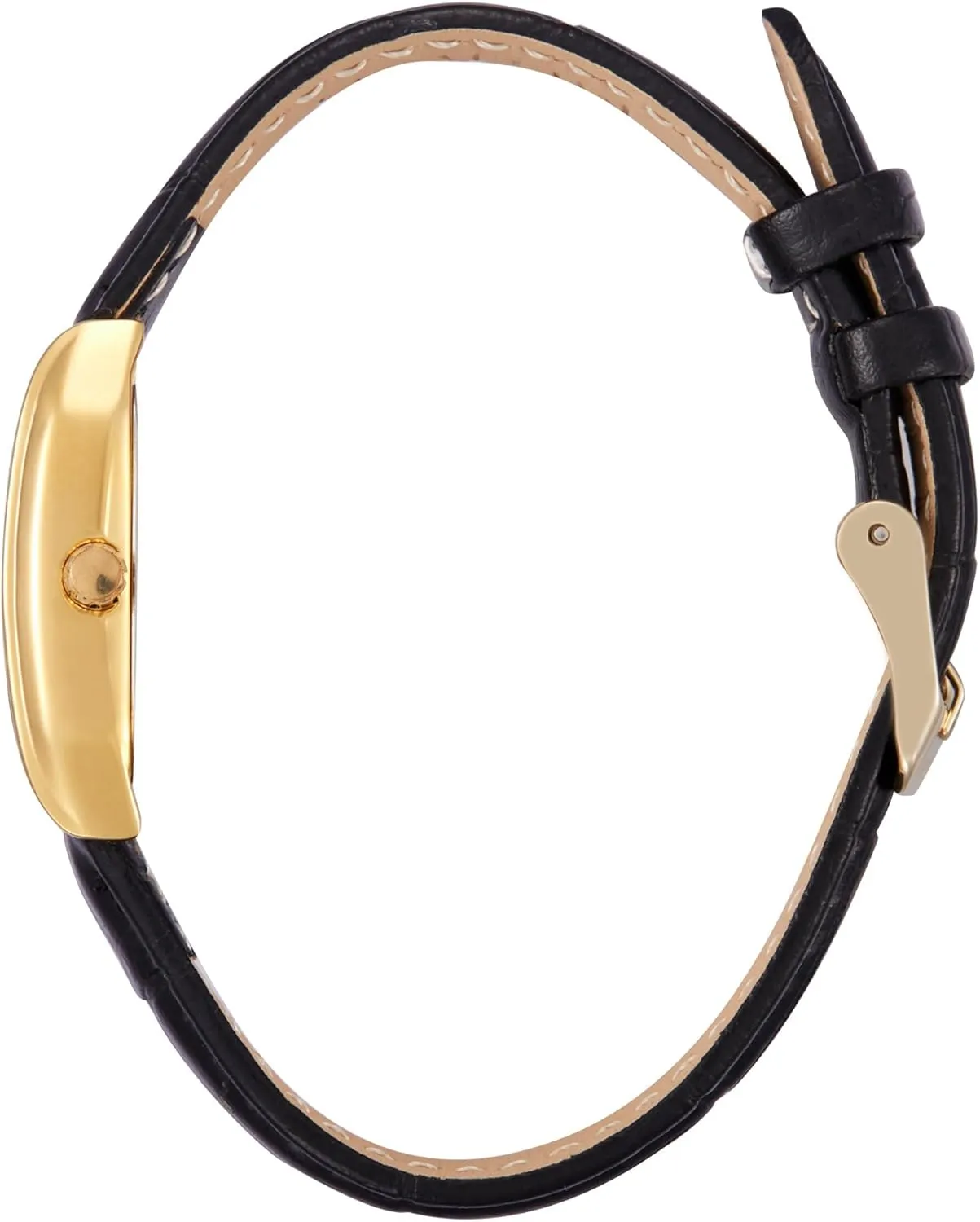 Miykon Vintage Watches for Women | Small Dainty Tank, Square Womens Watch with Genuine Leather Strap and Second Hand | Ion Polished, Luminous Hands, Scratch Resist, Japan Quartz, 100ft Water Resistant
