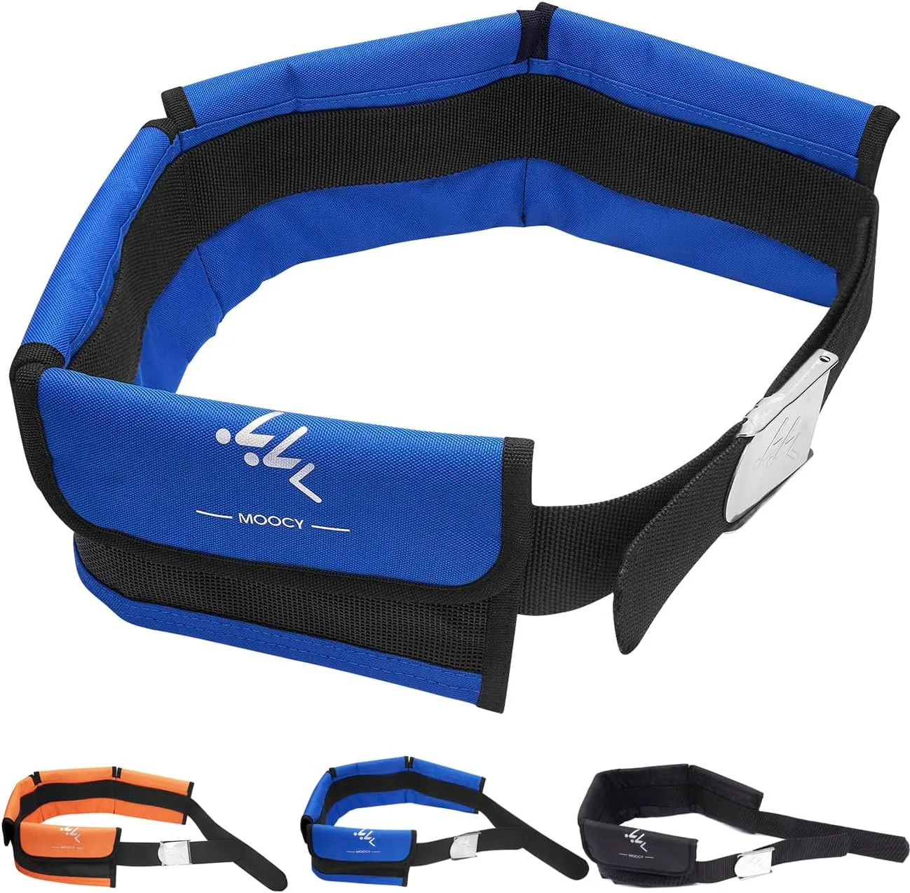 MOOCY 4 Neoprene Pocket Scuba Weight Belt，Spear Fishing Nylon-fit for Waist 32" to 52" - Quick-Release Buckle