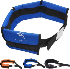 MOOCY 4 Neoprene Pocket Scuba Weight Belt，Spear Fishing Nylon-fit for Waist 32" to 52" - Quick-Release Buckle