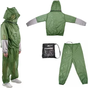 Mosquito Net Suit-Jacket Hood& Pants, Light-Weight& Breathable Mesh Clothing for Men& Women, Ideal for Fishing, Hiking.