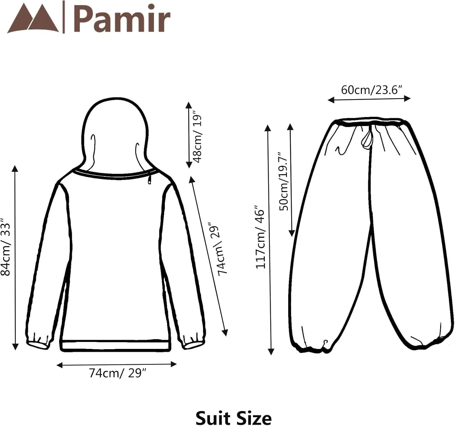Mosquito Net Suit-Jacket Hood& Pants, Light-Weight& Breathable Mesh Clothing for Men& Women, Ideal for Fishing, Hiking.