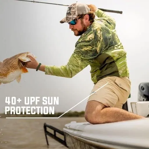 Mossy Oak Fishing Shorts for Men Quick Dry Flex