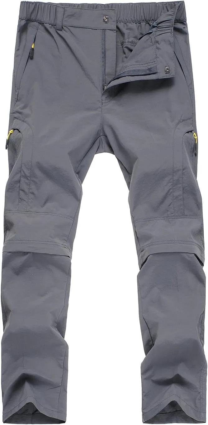 Mr.Stream Men's Hiking Breathable Quick Drying Outdoor Sports Convertible Pants