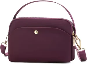 Mudono Crossbody Bag for Women Nylon Waterproof Shoulder Purse Small Travel Messenger Satchel Ladies Lightweight Handbag