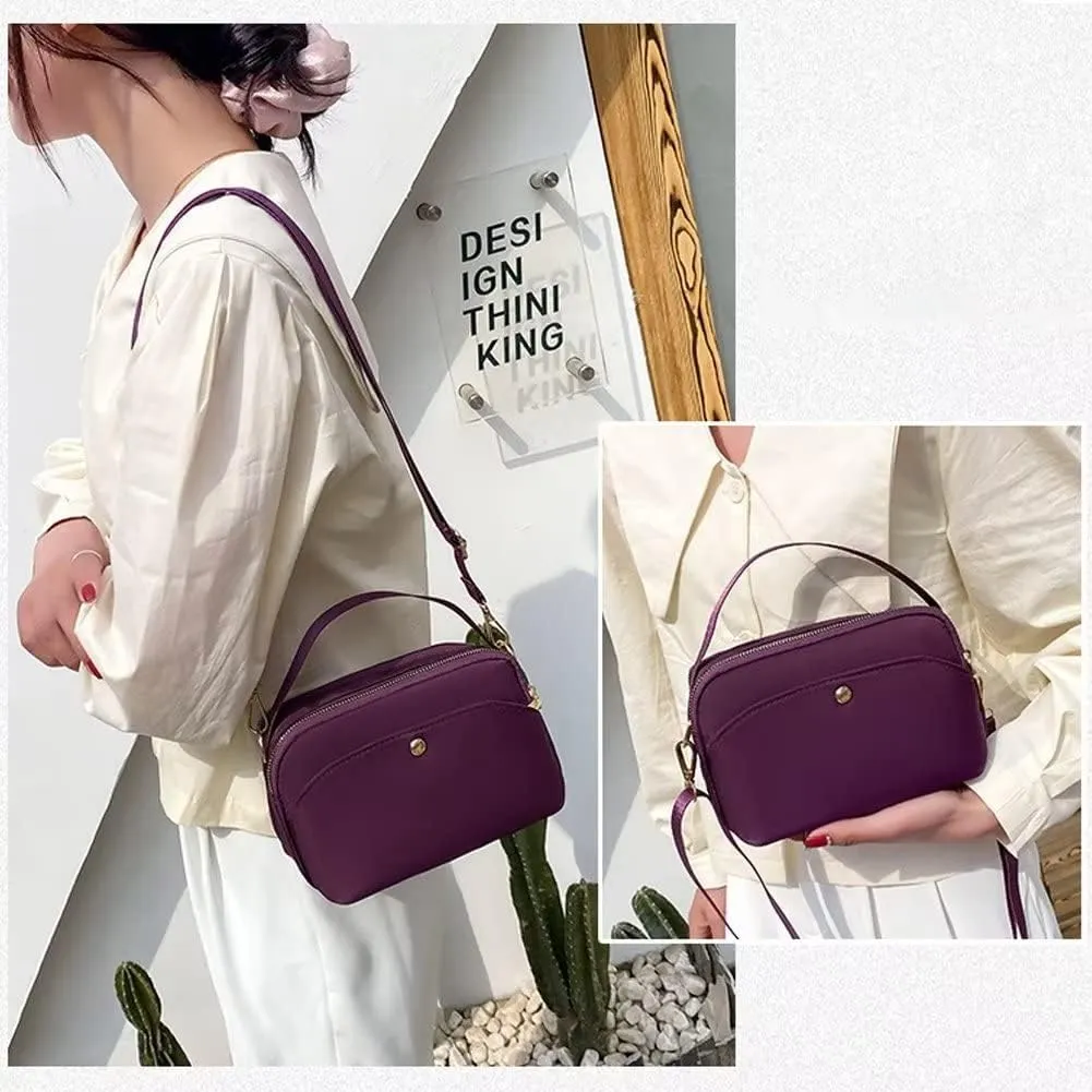 Mudono Crossbody Bag for Women Nylon Waterproof Shoulder Purse Small Travel Messenger Satchel Ladies Lightweight Handbag