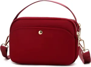 Mudono Crossbody Bag for Women Nylon Waterproof Shoulder Purse Small Travel Messenger Satchel Ladies Lightweight Handbag