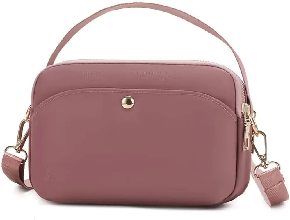 Mudono Crossbody Bag for Women Nylon Waterproof Shoulder Purse Small Travel Messenger Satchel Ladies Lightweight Handbag