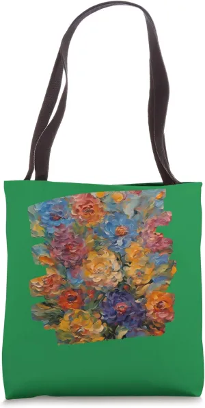 Multi-Colored Flowers, Impressionist Flowers Series Tote Bag