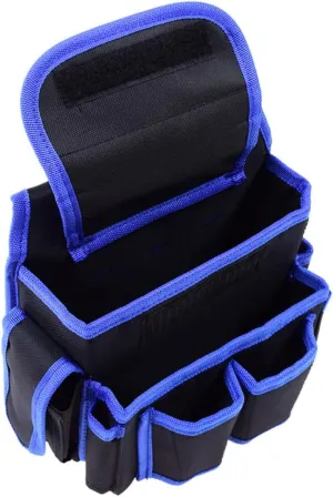 Multi Function Electrician's Pouch Waist Bag for Tools Durable Maintenance Bag with Multiple Pockets Blue Color for Electricians and Technicians Strong and Versatile