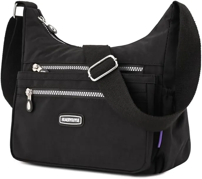 Multi pocket crossbody bag for middle-aged women, Waterproof nylon shoulder bag, Mom's gift,