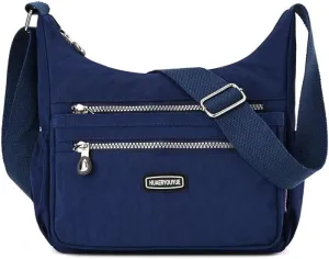 Multi pocket crossbody bag for middle-aged women, Waterproof nylon shoulder bag, Mom's gift,