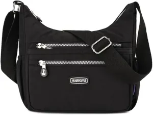 Multi pocket crossbody bag for middle-aged women, Waterproof nylon shoulder bag, Mom's gift,