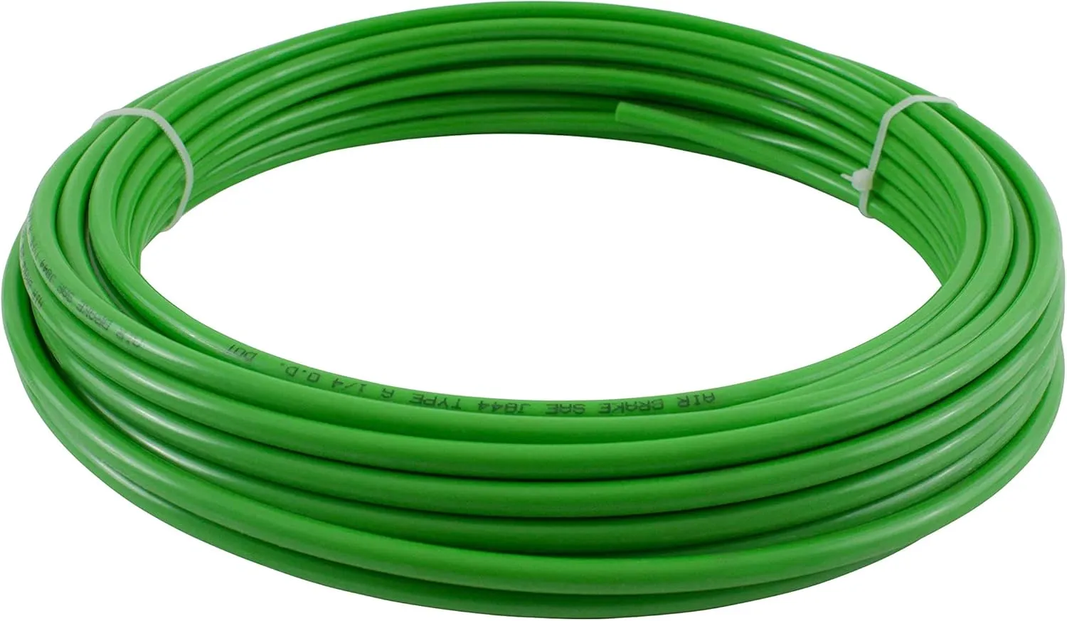 Mytee Products 3/8" OD x 50' Green SAE J844 Nylon Air Brake Tubing DOT Approved | Pneumatic Nylon Air Line Hose for Brake System