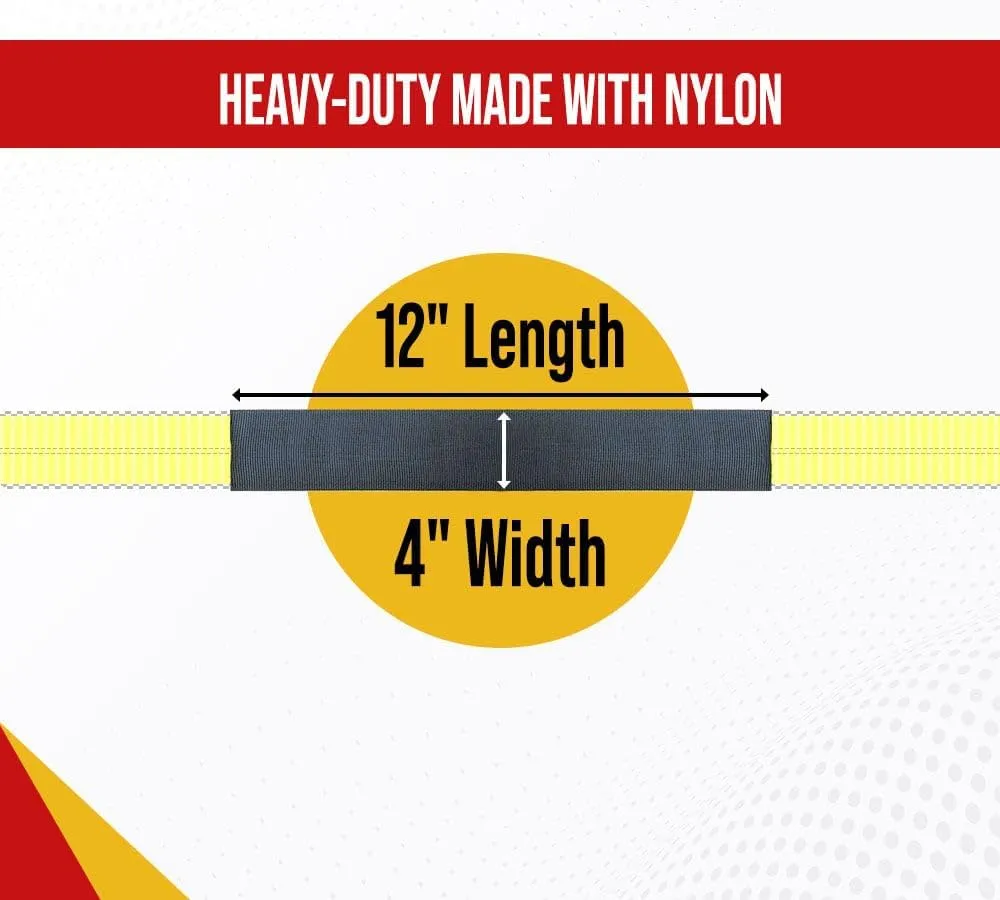 Mytee Products Cordura Strap Protectors Webbing Ratchet Tie-Down Winch Straps Web Protector