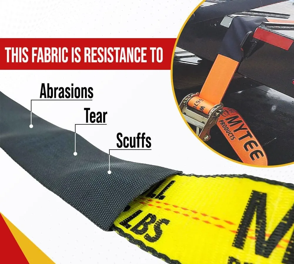 Mytee Products Cordura Strap Protectors Webbing Ratchet Tie-Down Winch Straps Web Protector