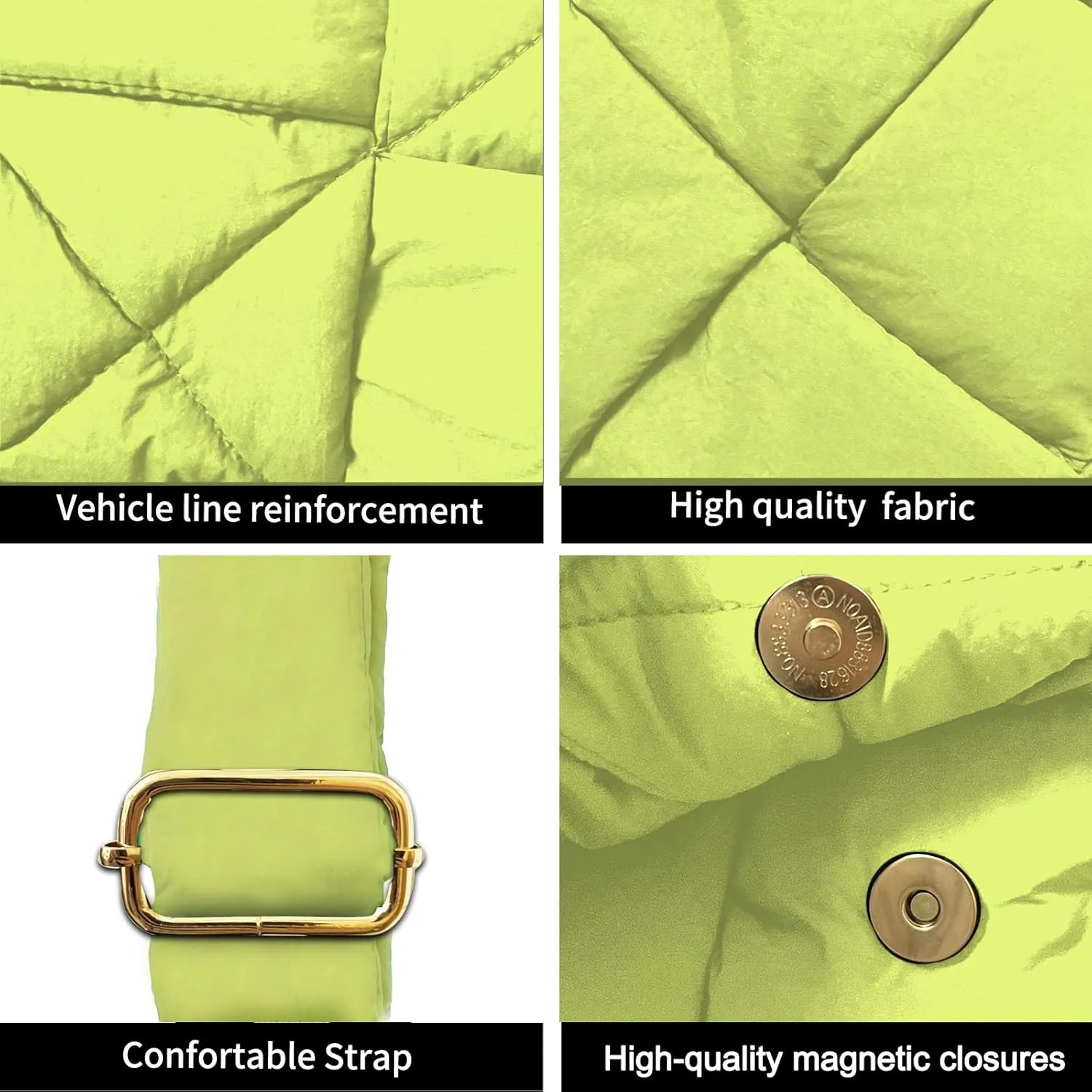 NAARIIAN Shoulder bags for women, Light-weight small puffer purses waterproof, hand-woven puffy bag crossbody handbag