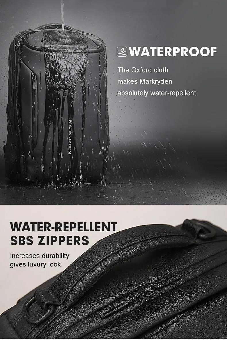 New Anti-thief Fashion Men Backpack Multifunctional Waterproof 17.3 inch Laptop Bag Man USB Charging Travel Bag