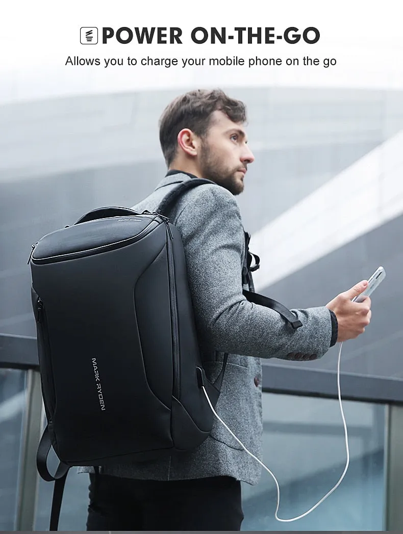 New Anti-thief Fashion Men Backpack Multifunctional Waterproof 17.3 inch Laptop Bag Man USB Charging Travel Bag