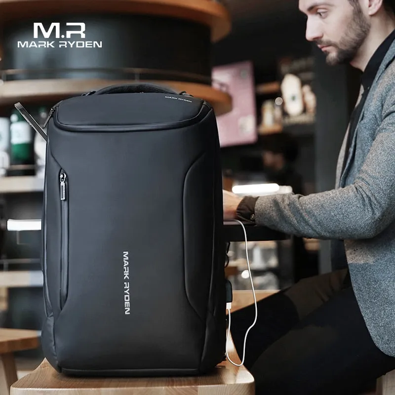 New Anti-thief Fashion Men Backpack Multifunctional Waterproof 17.3 inch Laptop Bag Man USB Charging Travel Bag