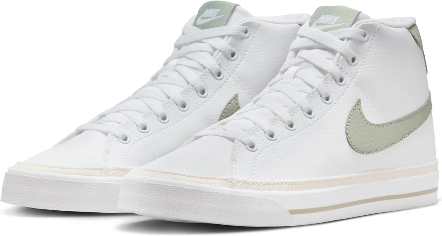 Nike Court Legacy Mid Next Nature Women's Shoes (FV6036-101, White/Phantom/Jade Horizon)