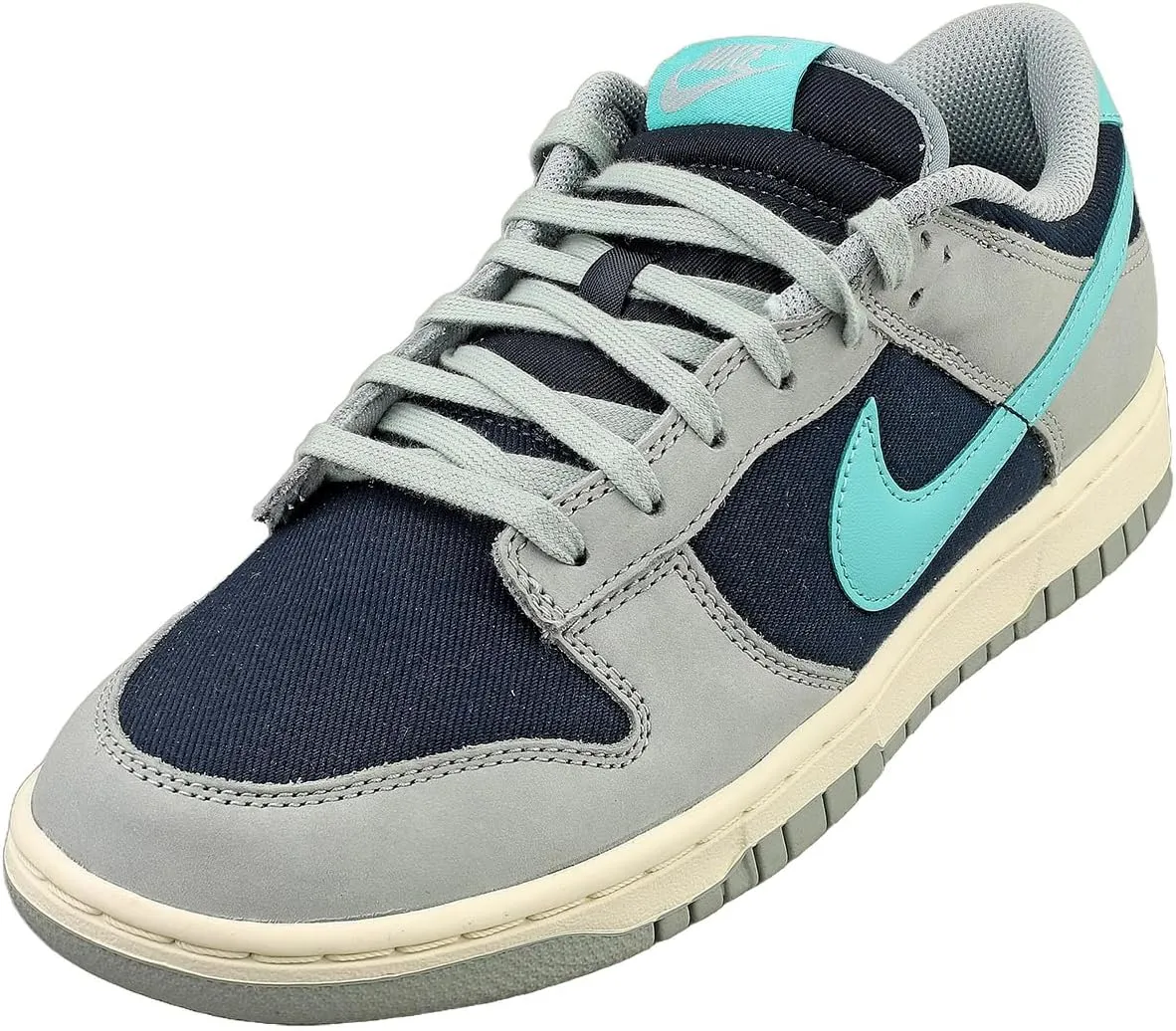 Nike Dunk Low Retro Premium Men's Shoes (FB8895-001, Light Pumice/Dark Obsidian/Coconut Milk/Green Frost) Size 9