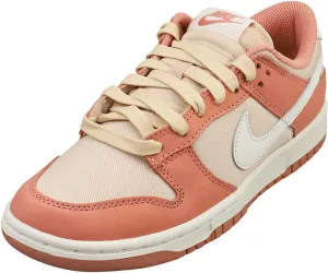 Nike Dunk Low Retro Premium Men's Shoes (FB8895-601, Red Stardust/Sanddrift/Summit White) Size 6