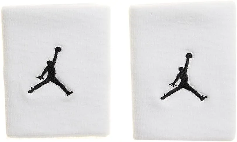 Nike Jordan Jumpman Wristbands - Unisex, One Size - Polyester Blend - Basketball - Athletes and Sports Enthusiasts