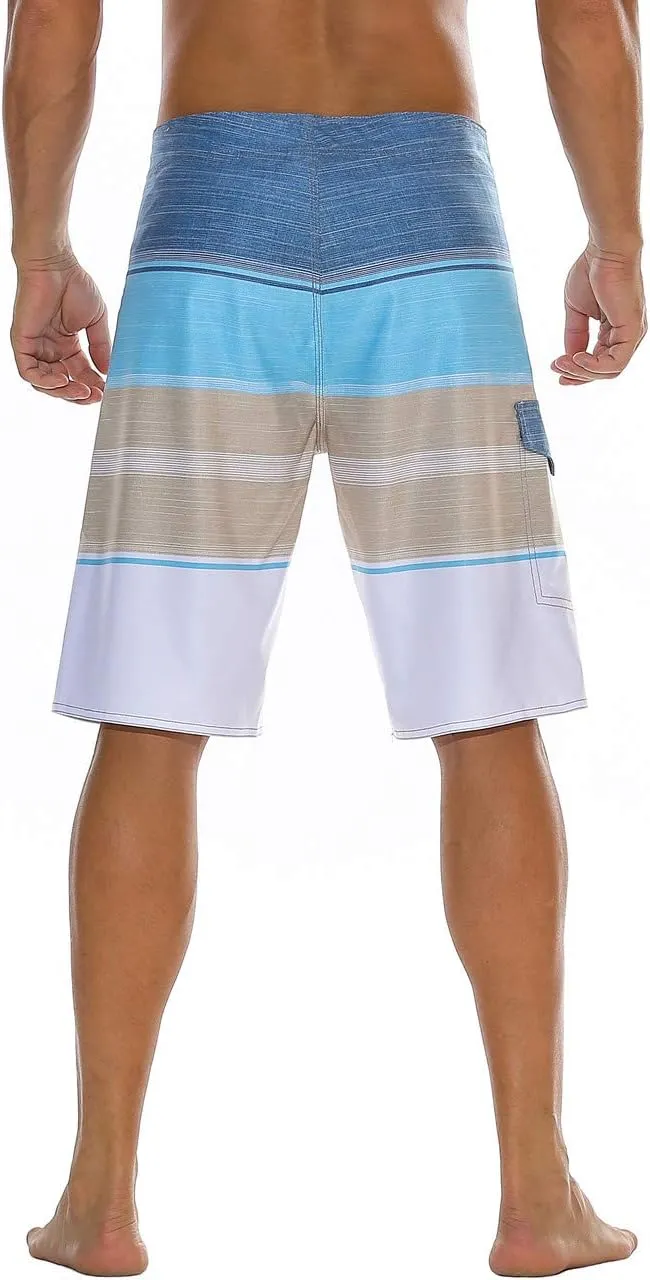 ninovino Men's Sportwear Swim Trunks Quick Dry Board Shorts with Lining