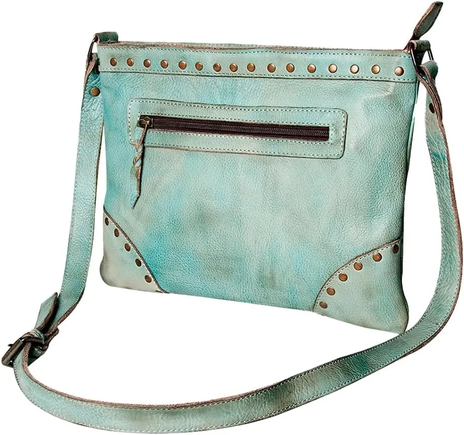 Nmbg110B Cross Body I Vintage Handmade Genuine Cowhide Leather Women Bag Western Handbag Purse